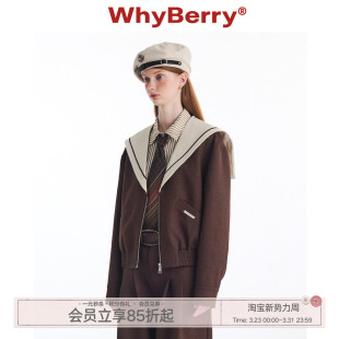 海军领外套复古英伦风长袖 星海探险家 夹克廓形 24AW WhyBerry