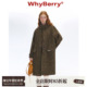 WhyBerry 两穿设计立领大衣慵懒大口袋外套长款 24AW 燕麦巧巧