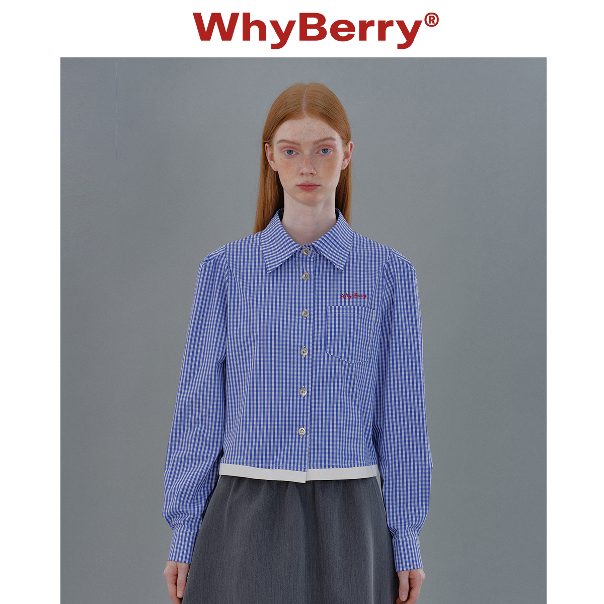 WhyBerry复古经典公主袖衬衫