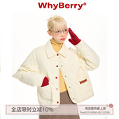 内胆夹棉厚外套女慵懒复古棉服秋冬 空气苏打 WhyBerry 22AW