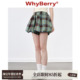 24SS 假日圆舞曲 花苞格子短裤 WhyBerry 小个子裙裤 校园少女风