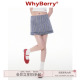 A字格纹复古裙子木耳边半裙短款 摘星魔女 设计 25SS WhyBerry