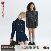 22AW 甜酷狙击 定制复古水洗泡泡袖 WhyBerry 短款