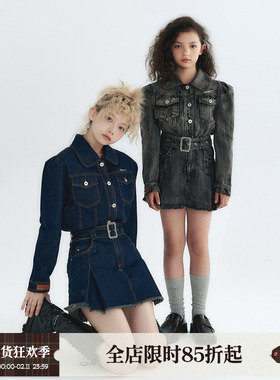 WhyBerry 22AW“甜酷狙击”定制复古水洗泡泡袖短款