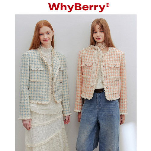 WhyBerry短款花边外套