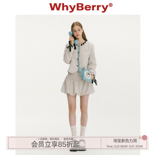 俏皮少女感波点半裙中腰花苞半身裙女 小夜百合 WhyBerry 25AW