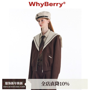 海军领外套复古英伦风长袖 星海探险家 夹克廓形 24AW WhyBerry