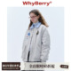 WhyBerry 休闲飞行夹克外套百搭灰色2025秋冬 美式 24AW FLY乐园