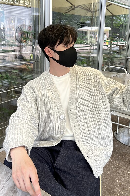 轻熟风粗针加厚男士开衫黑色Z63/P115控148,男装卫衣,电商A242