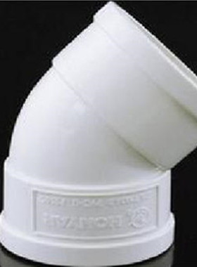 HONYAR鸿雁PS110直弯PVC45度弯头