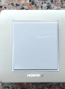 鸿雁86型开关Tiber.TB系列/一开双控可当单控/TB86K12-10BI