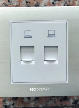 鸿雁Tiber.TB系列/双电脑插座/TB86Z2DTN8I