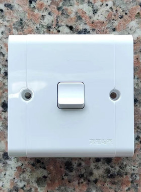 鸿雁康居A86一开关双控小板开关 A86K12-10N