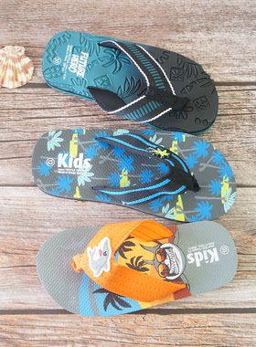 防滑防水夏新款男童夹脚凉拖