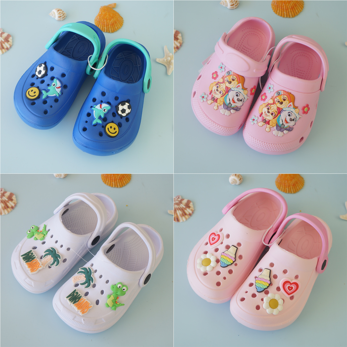 2025年新款儿童洞洞鞋宝宝夏凉轻便防撞卡通可爱防滑外穿沙滩防水