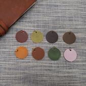 禾木家 手工真皮牛皮书签手账挂饰吊坠挂件收费定制3个英文字母