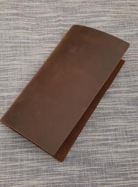 禾木家 DIY版本 复古真皮封面 配件旅行者笔记本TN疯马牛皮有瑕疵