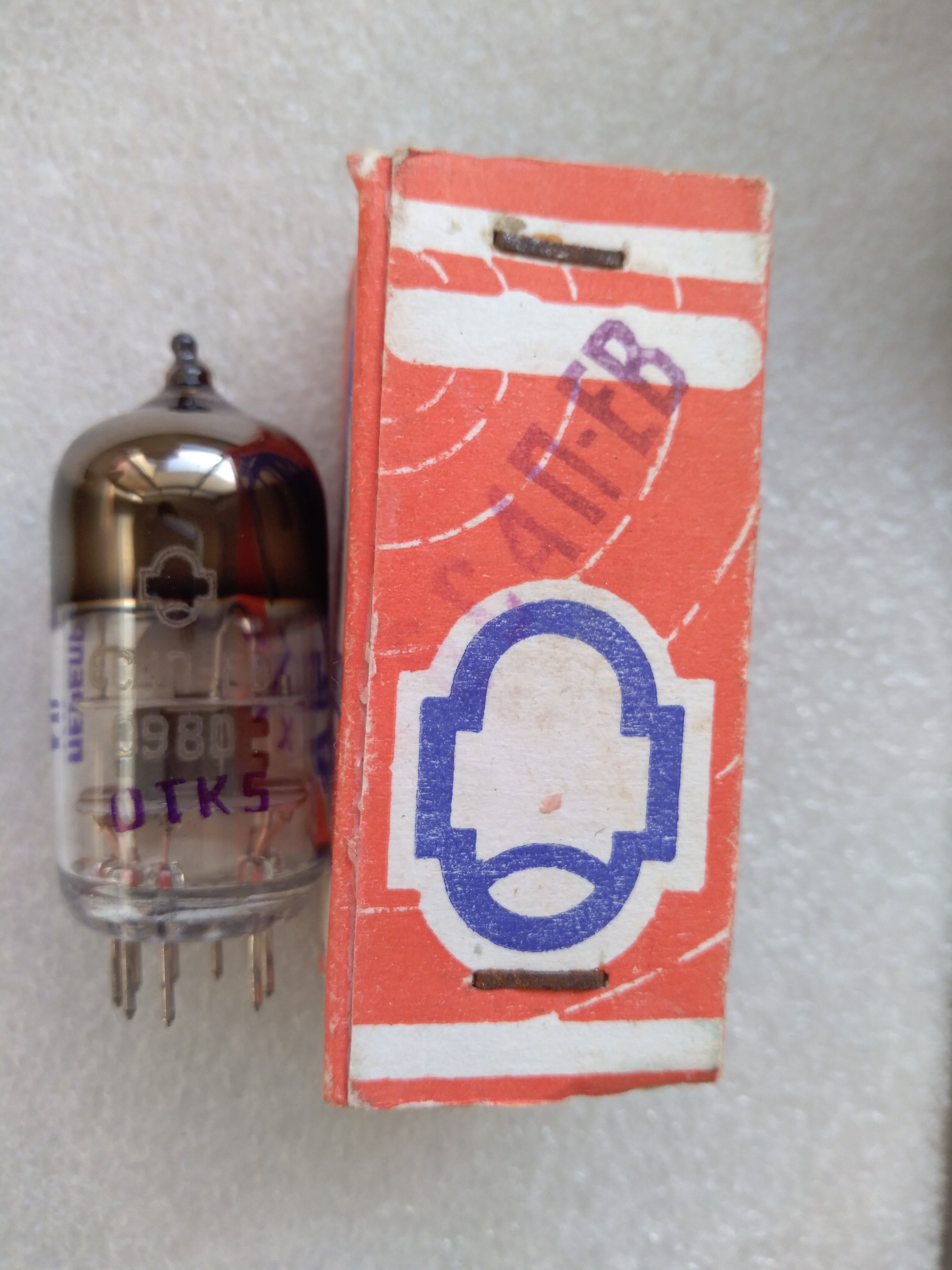 全新苏联进口6C4n-EB电子管。升级北京牌6C4-Q航天专用