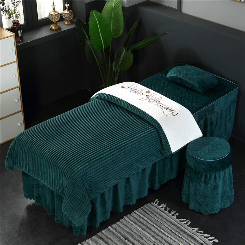 加厚美容床罩简约美容院床罩