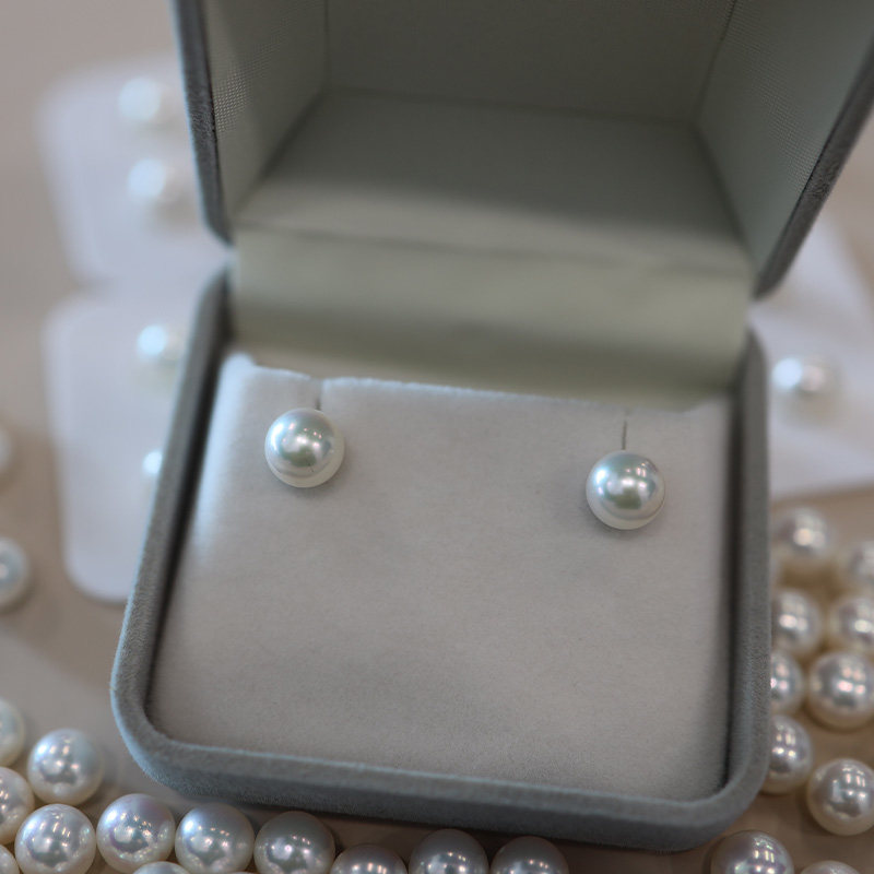 年货节 白18k金极光海水akoya耳钉 直播专拍不退改,珠宝/钻石/翡翠,耳饰,淘宝优惠券,粉丝福利购,淘宝优惠卷