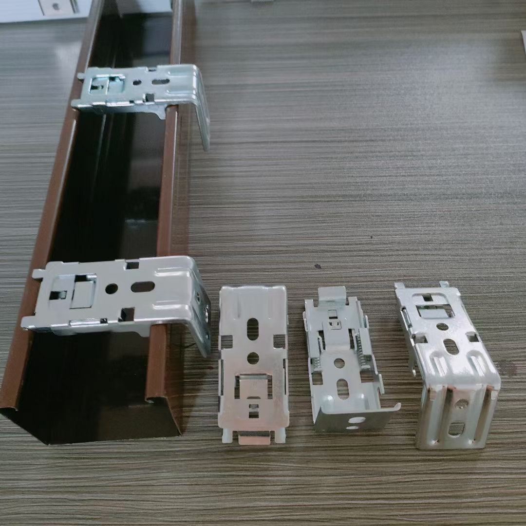 木百叶窗轨道安装码安装支架高轨道窗帘支架弹簧安装码