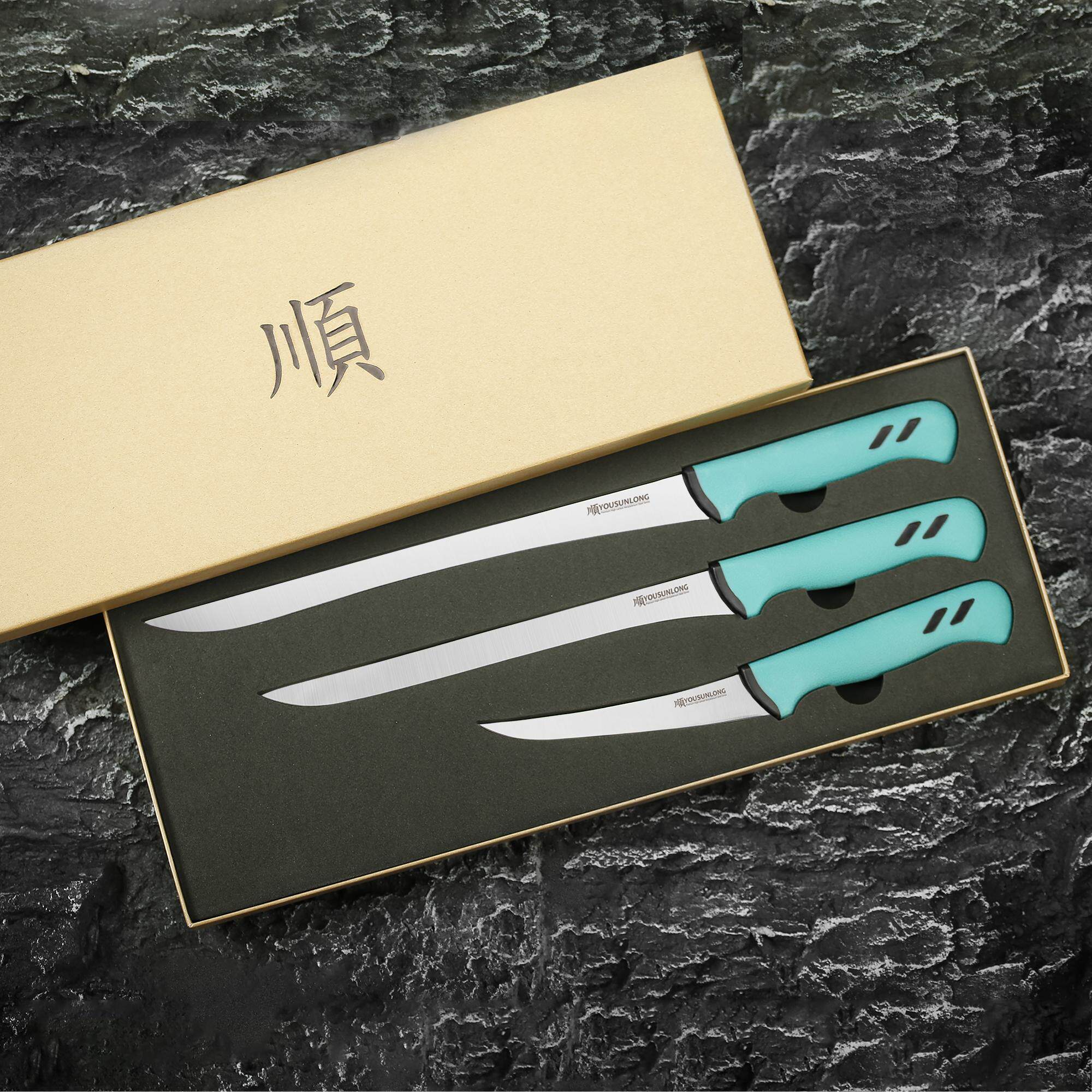 永顺隆火腿刀套装组合三文鱼烤肉切片刀餐厅酒店专用分割刀钼钒钢