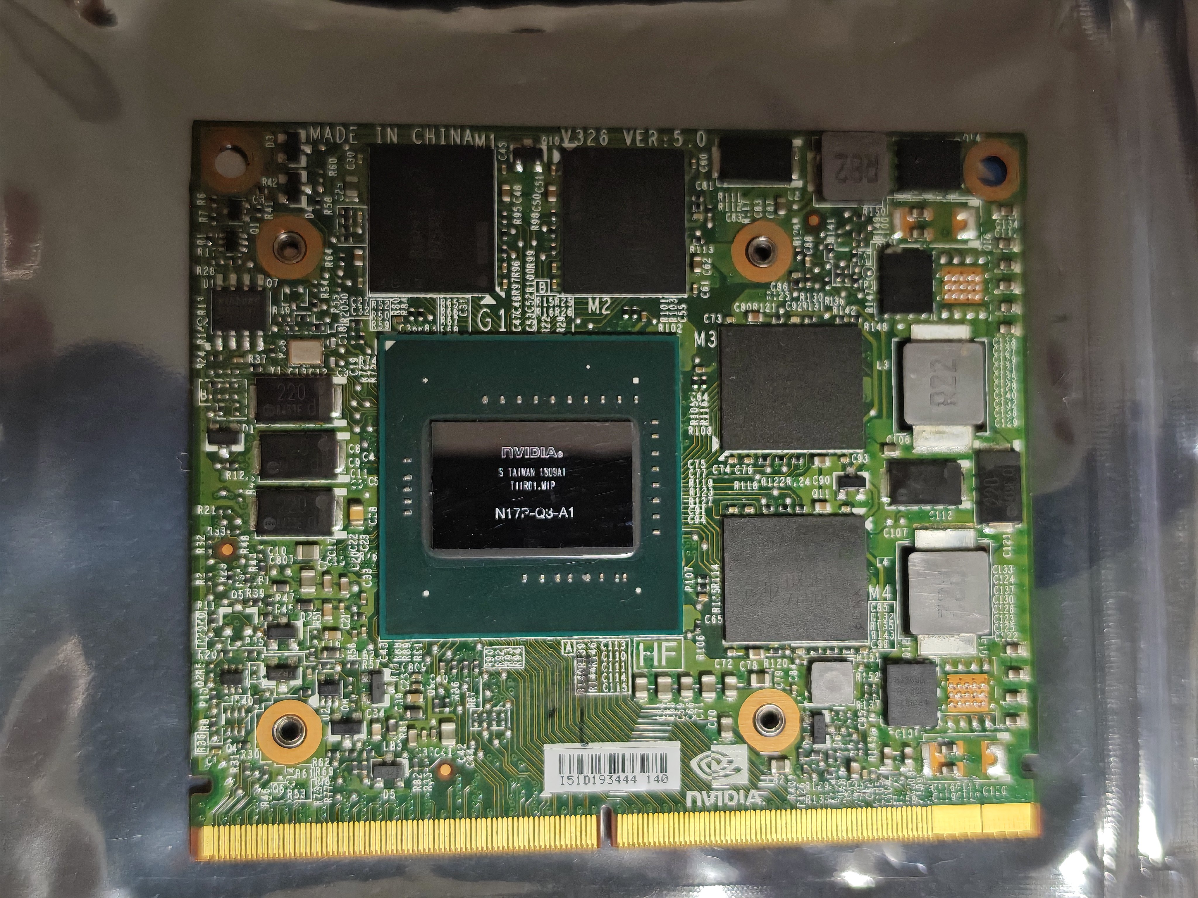 Оригинальная видеокарта MXM M1200M M2200 4G поддерживает M4700 M4800 7510 7520 8770 Вт Изображение 1