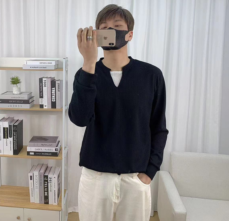 610A-3-TX197-P58男士休闲长袖体恤，男装T恤，星座610A-3（原钱塘4015)