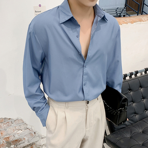 610A-3-cs001-P58韩版休闲男士衬衫图片