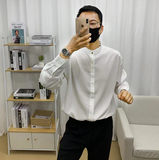 610A-3-CS142-P59韩版休闲潮流男士立领衬衫，男装衬衫，星座610A-3（原钱塘4015)