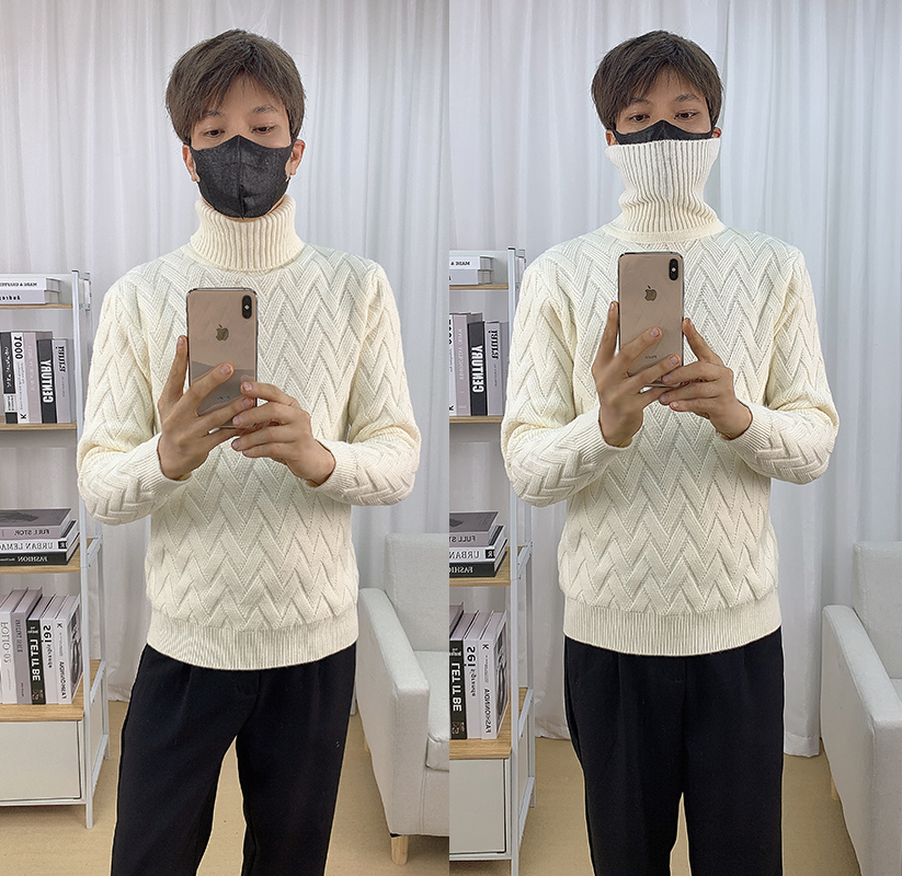 高领男士针织衫韩版休闲长袖毛衣610-A-MY184-P75，男装针织衫/毛衣，星座610A-3（原钱塘4015)