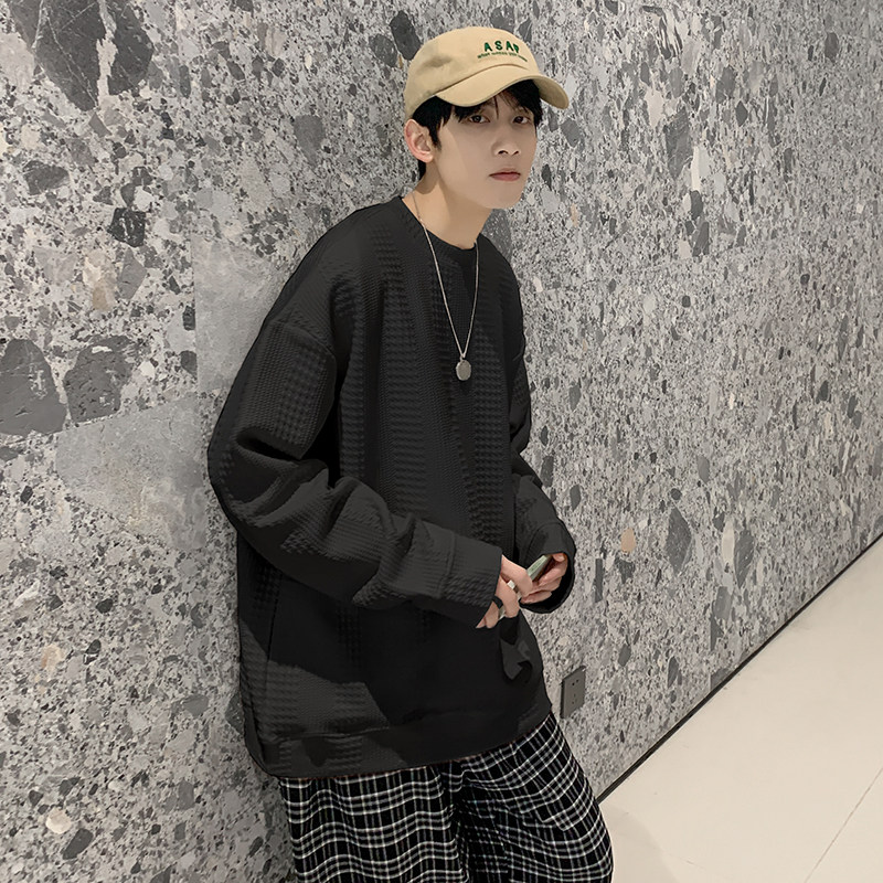 WY081-P68春季2022潮牌卫衣白色黑色宽松休闲衣,男装卫衣,星座610A-3（原钱塘4015)