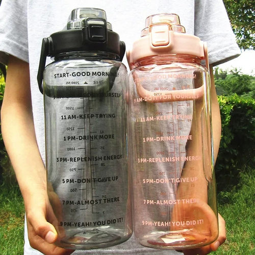 超大容量水杯男便携塑料大号吸管杯子户外运动水壶工地茶杯2000ml