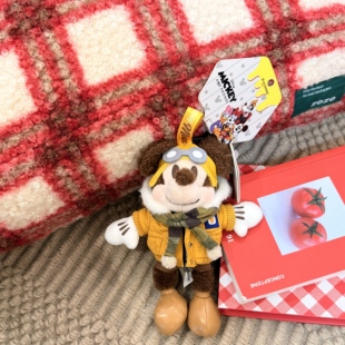 复古飞行员米奇毛绒挂件ins风女生包包挂饰创意礼物 上新 新品