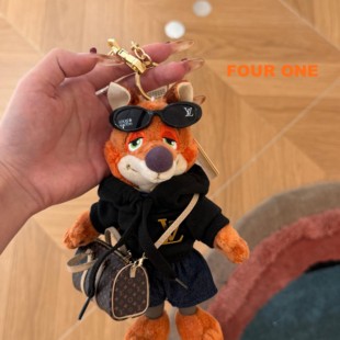 男明星狐尼克毛绒挂件钥匙扣ins风女生包包车挂配饰疯狂动物城