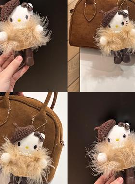 千金KITTY包包挂件车挂钥匙扣可爱毛绒玩偶装饰闺蜜美少女礼物