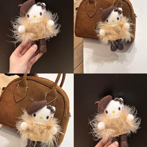 千金KITTY包包挂件车挂钥匙扣可爱毛绒玩偶装饰闺蜜美少女礼物