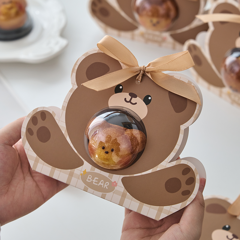 创意小熊单粒包装盒子烘焙常温玛德琳费南雪蛋黄酥下午茶礼盒空,厨房/烹饪用具,点心包装盒/包装袋,淘宝优惠券,粉丝福利购,淘宝优惠卷