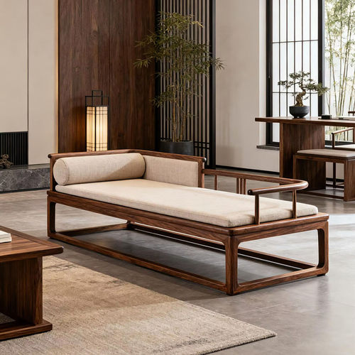 新中式贵妃椅宋式美学休闲躺椅