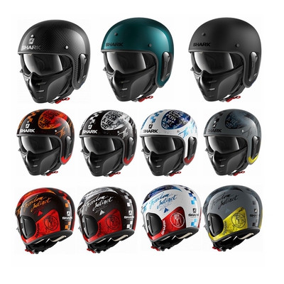 Shark鲨鱼鬼面摩托车半盔