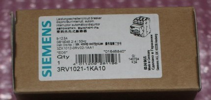 电机保护器断路器 3RV1021-4BA15/4BA10 3RV1021-4DA10/4DA15