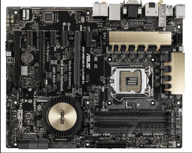 asus/华硕 z97-proz97-pro gamer lga1150针 (wi-fi ac)usb3.1主