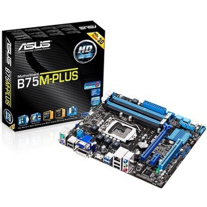 Asus/华硕 B75M-PLUSB75M-PLUS B75主板全集成小板 HDMI全固态