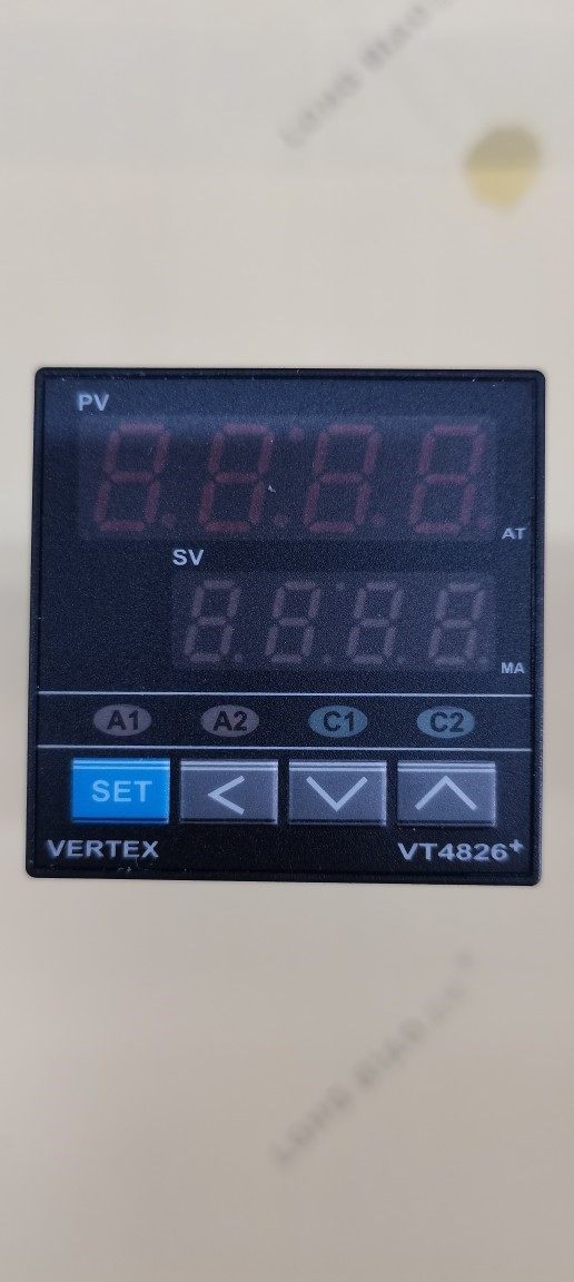 台湾巨诺温控器vertex vt4826  dc24v电源输入 2组报警 vt4826