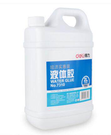 得力大桶装实用办公粘性好液体胶