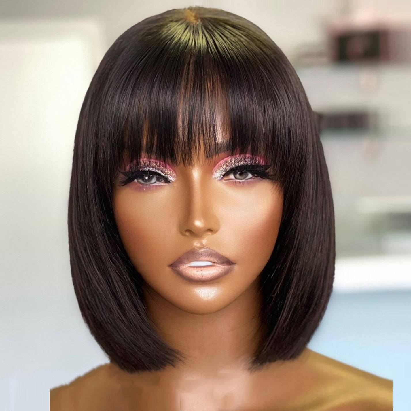 真发全头套头套欧美短发Wigs