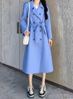 2025冬飘P系列 衣佳人折扣女装 翻领 机车风 双面呢大衣外套 4138