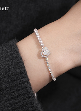 2025冬当季新款 衣佳人折扣 串珠花朵珍珠手链轻奢感手环精致