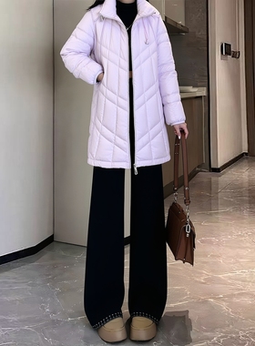 2025冬F0系列 衣佳人折扣女装 立领 紫色 清新 厚实保暖羽绒服 15