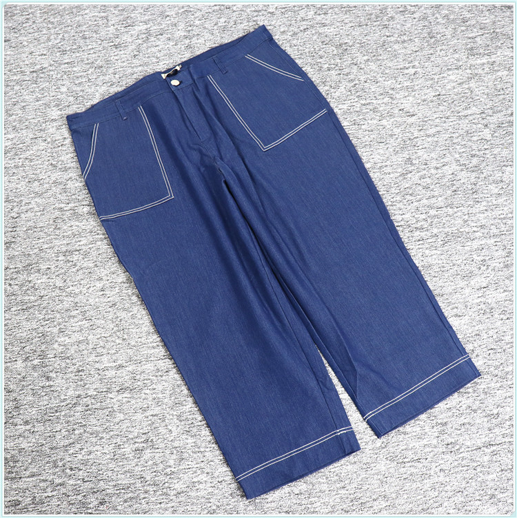 2021春设计师大码S系列 衣佳人折扣女装时髦镶边英伦风潮流裤子